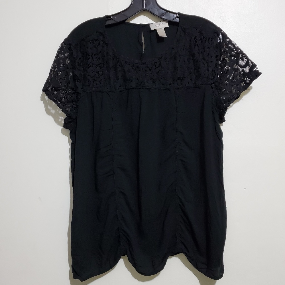 Loft W's Short Sleeve Lace Blouse